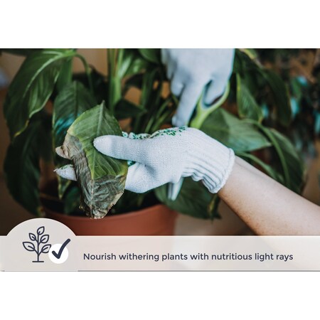 Miracle Led Multi-Plant WIDE ANGLE Red & Blue Spectrum Grow Light, Three Socket Fixture 802934